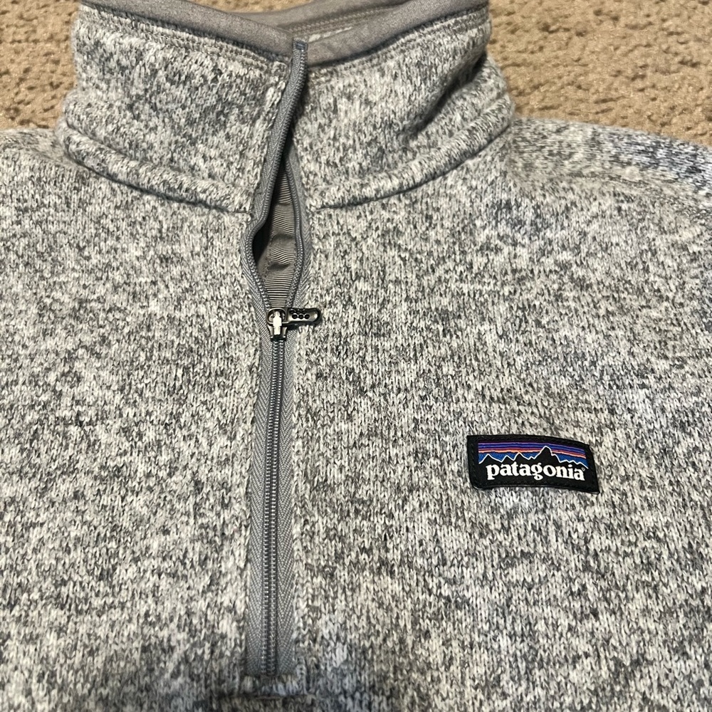 Patagonia Gray Fleece Pullover 1/4 Zip - Picture 4 of 5